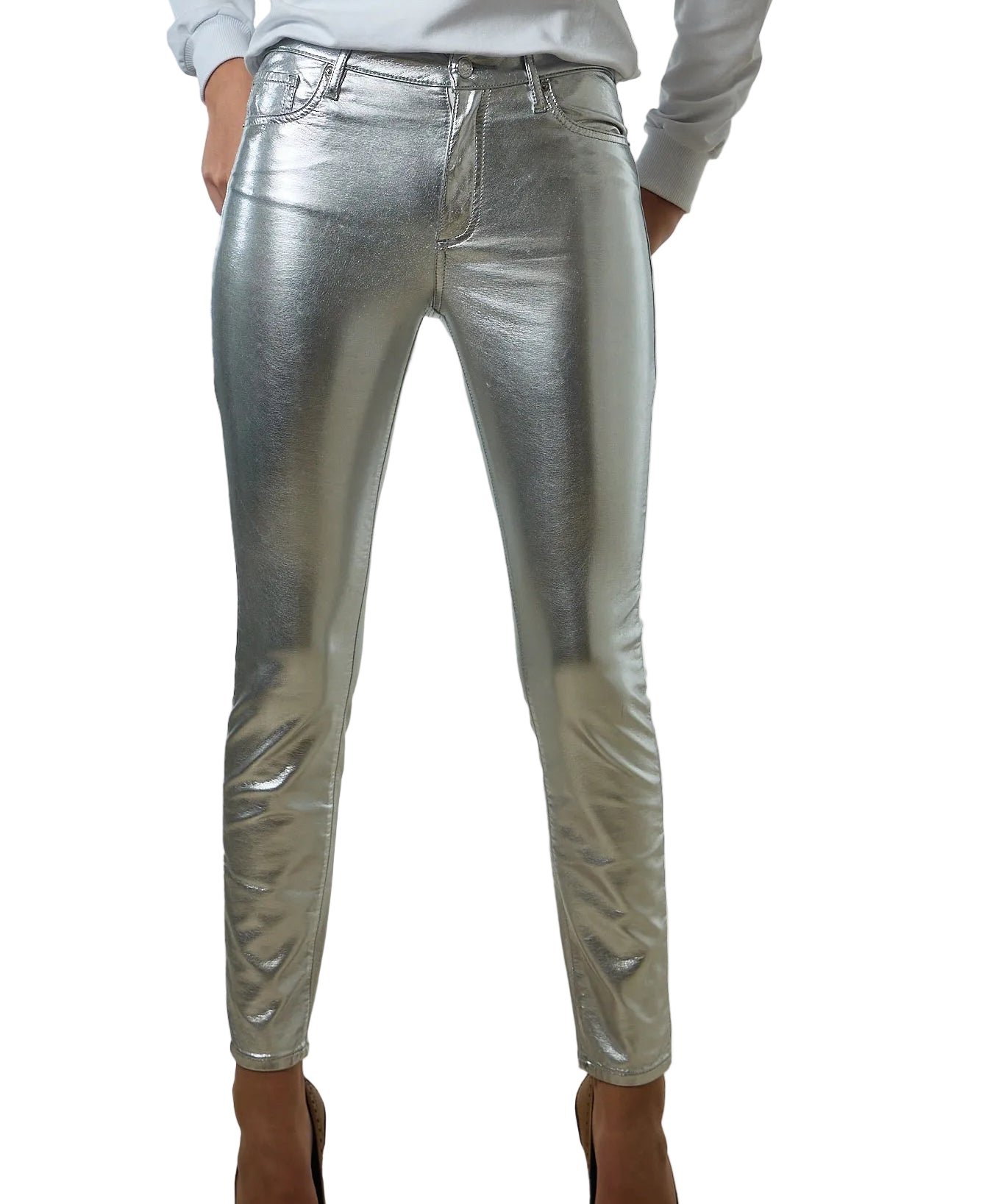 Silver Armani Exchange Pants