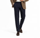 Pantalone Sartoriale Uomo Lardini in Lana Blu Navy – Made in Italy