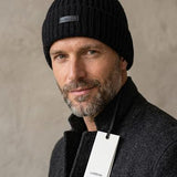 Berretto Lardini in Lana Vergine e Cashmere - Nero