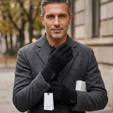 Lardini Wool and Cashmere Gloves - Black