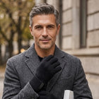 Lardini Wool and Cashmere Gloves - Black