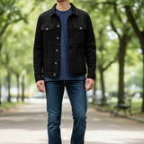 Andrea D'Amico Suede Shirt - Black