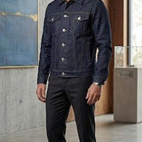 Billionaire "Crest" Denim Jacket - Dark Blue