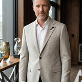Lardini Virgin Wool and Cashmere Blazer - Melange Grey