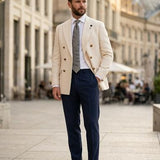 Lardini Sartoriale Jacket - Cream - Cashmere and Silk