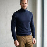 Fay Under-Jacket "Lupetto" - Extra Fine Virgin Wool Navy Blue