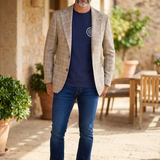 Barba Napoli Sartorial Jacket – Grey Micro-Textured Wool and Silk