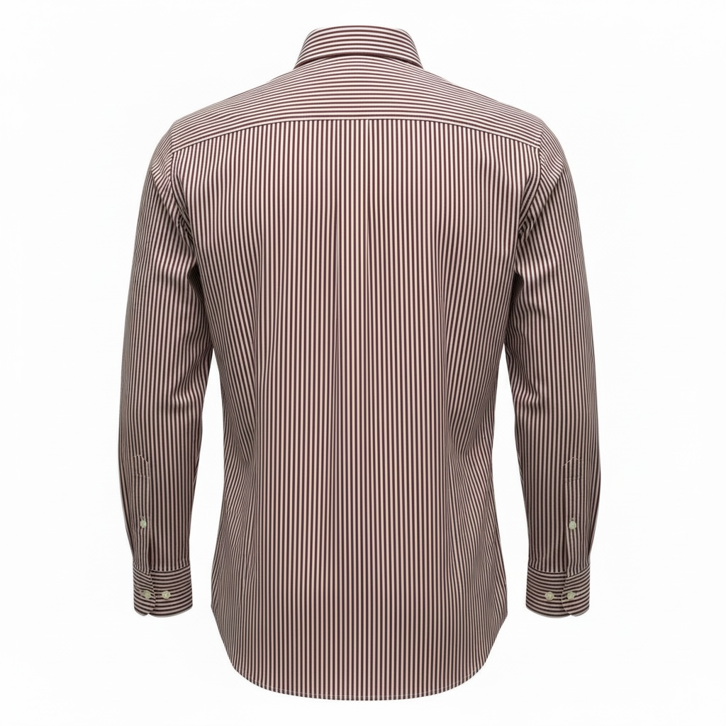 Hamaki-Ho Shirt – Striped White and Bordeaux