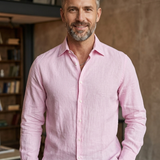 Manuel Ritz Pink Linen Shirt