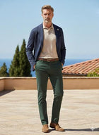 Calça Lardini verde-escura