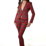 Blugirl Plaid Tartan Jacket